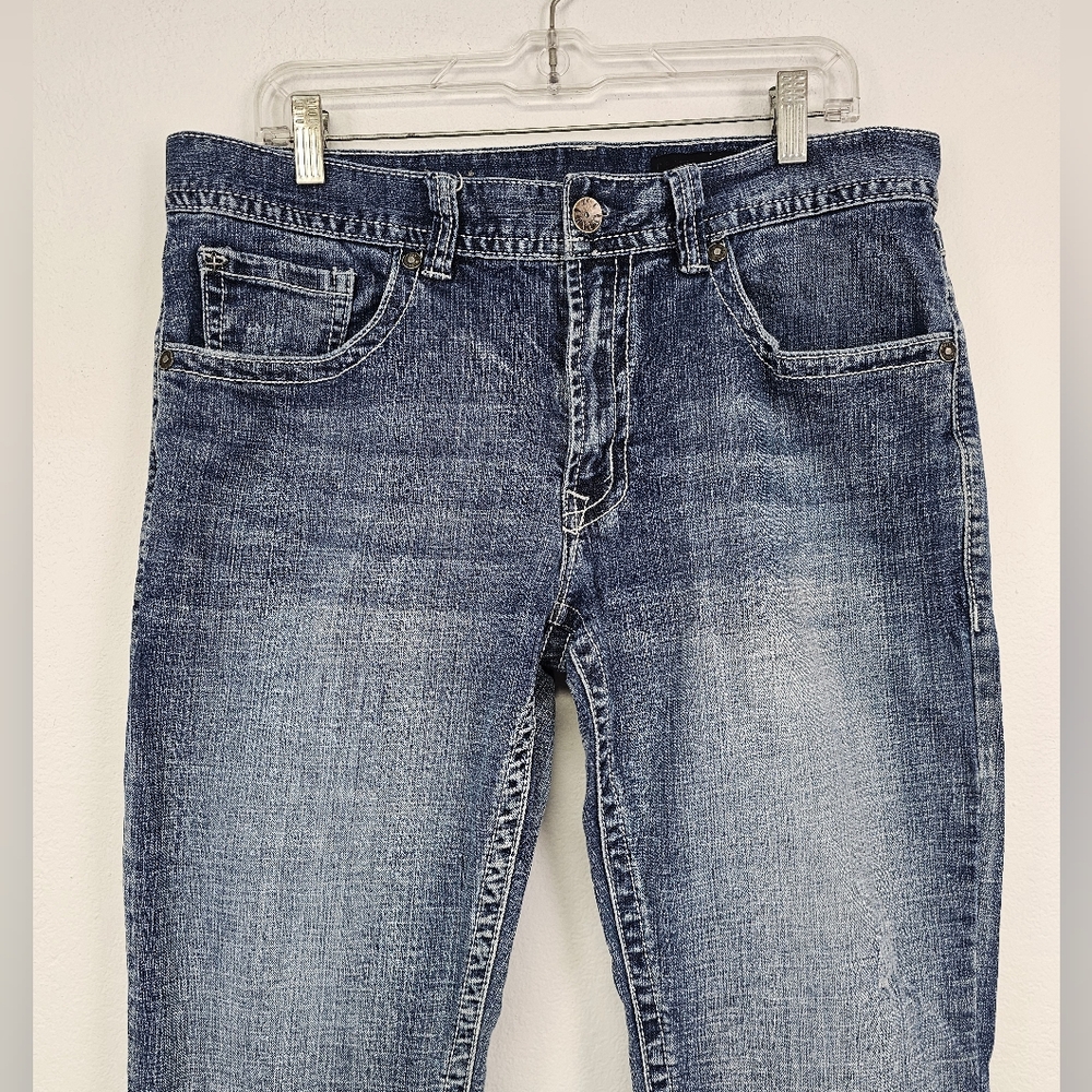 Axel Jeans Mens Vintage Boot 34x31 Medium Wash Blue Denim Bootcut - Picture 3 of 12